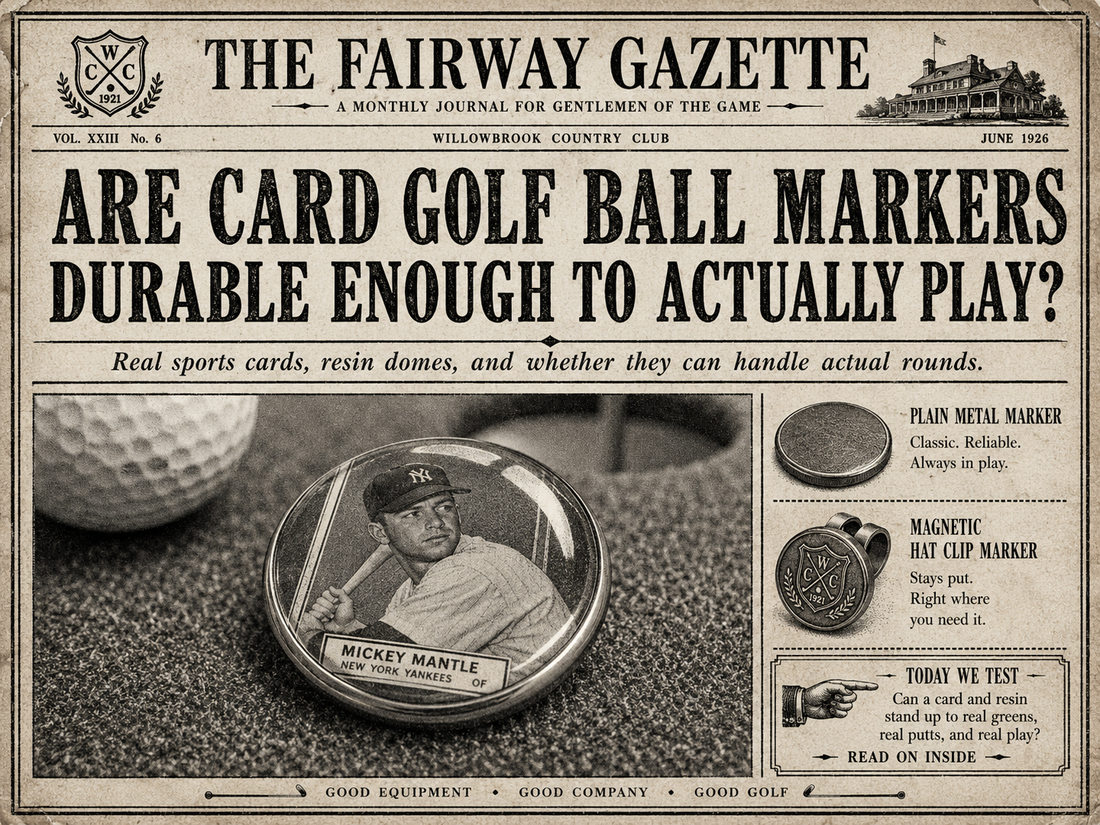 Are Card Golf Ball Markers Durable Enough to Actually Play?