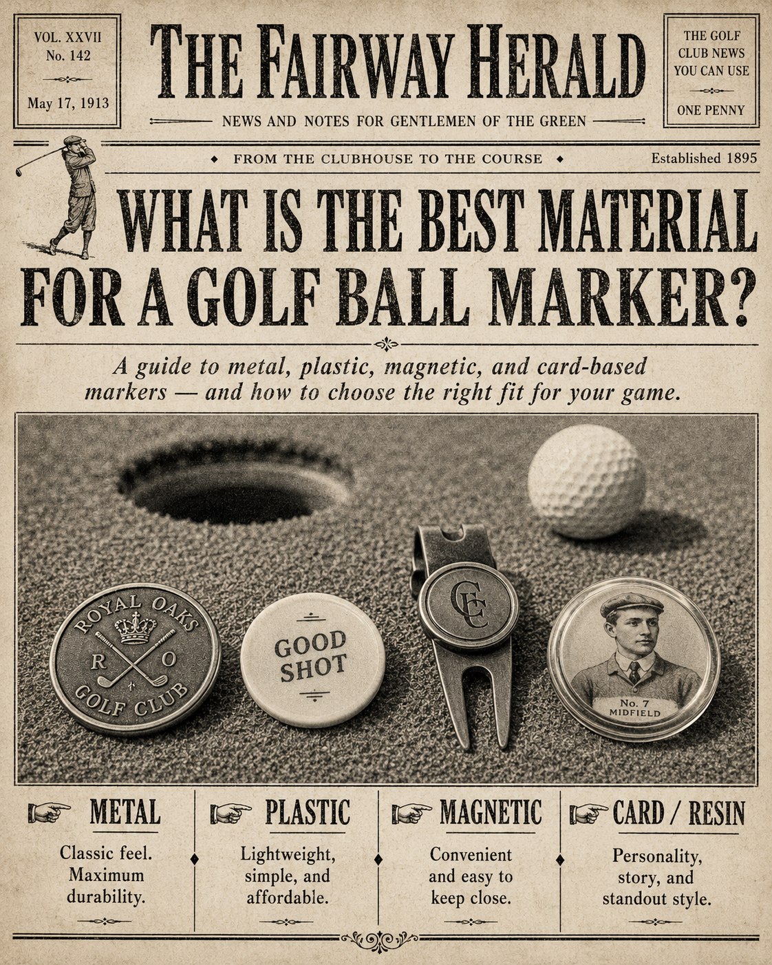 What Is the Best Material for a Golf Ball Marker?