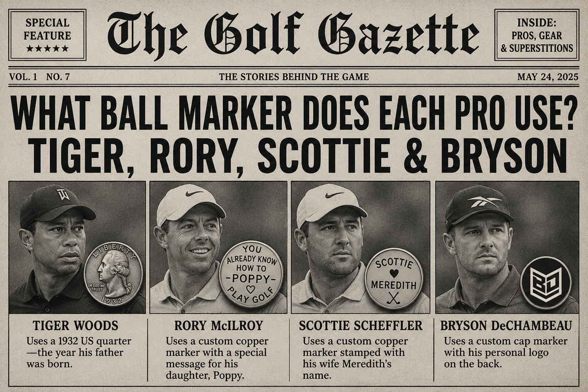 What Ball Marker Does Each Pro Use? Tiger, Rory, Scottie & Bryson
