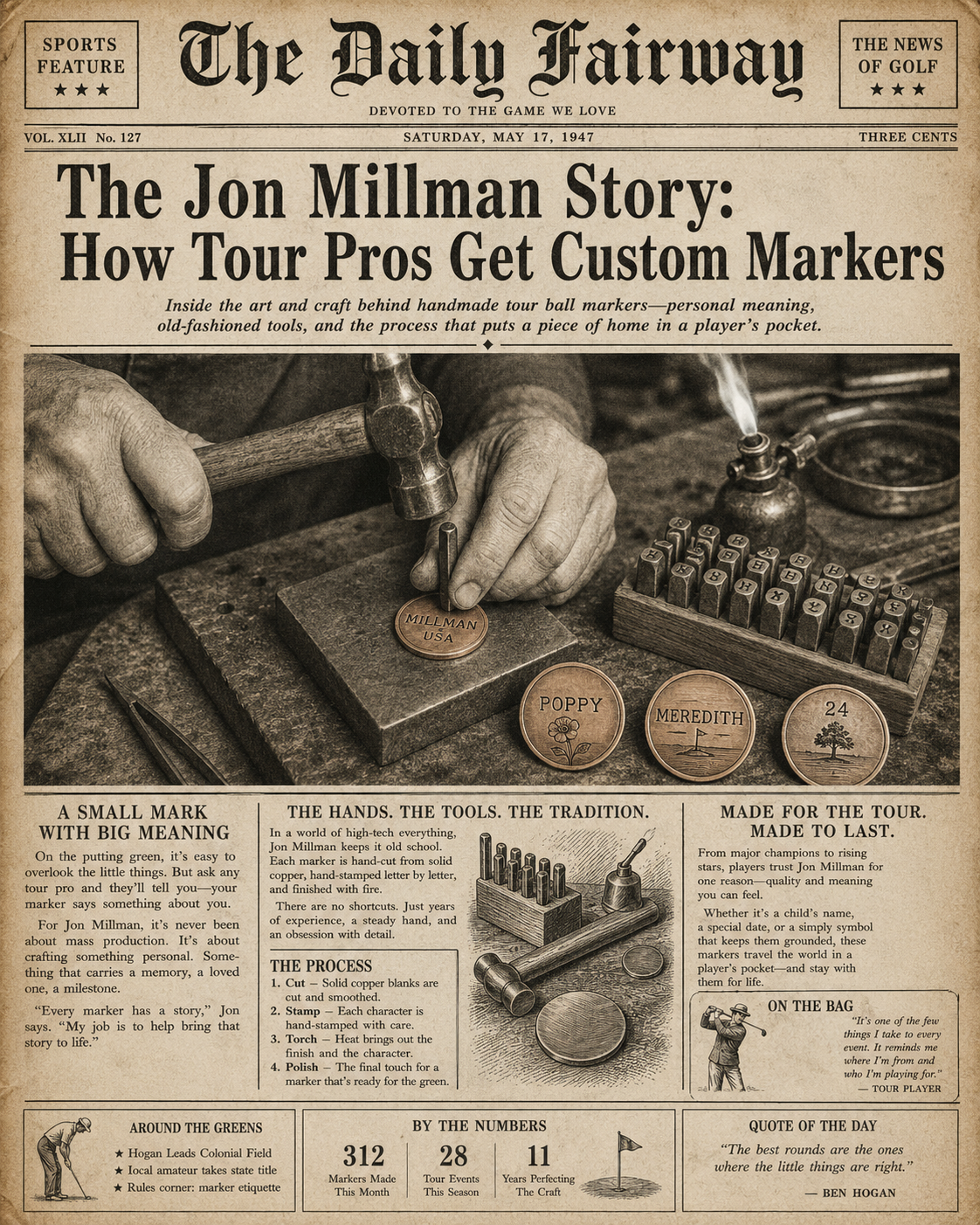 The Jon Millman Story: How Tour Pros Get Custom Markers