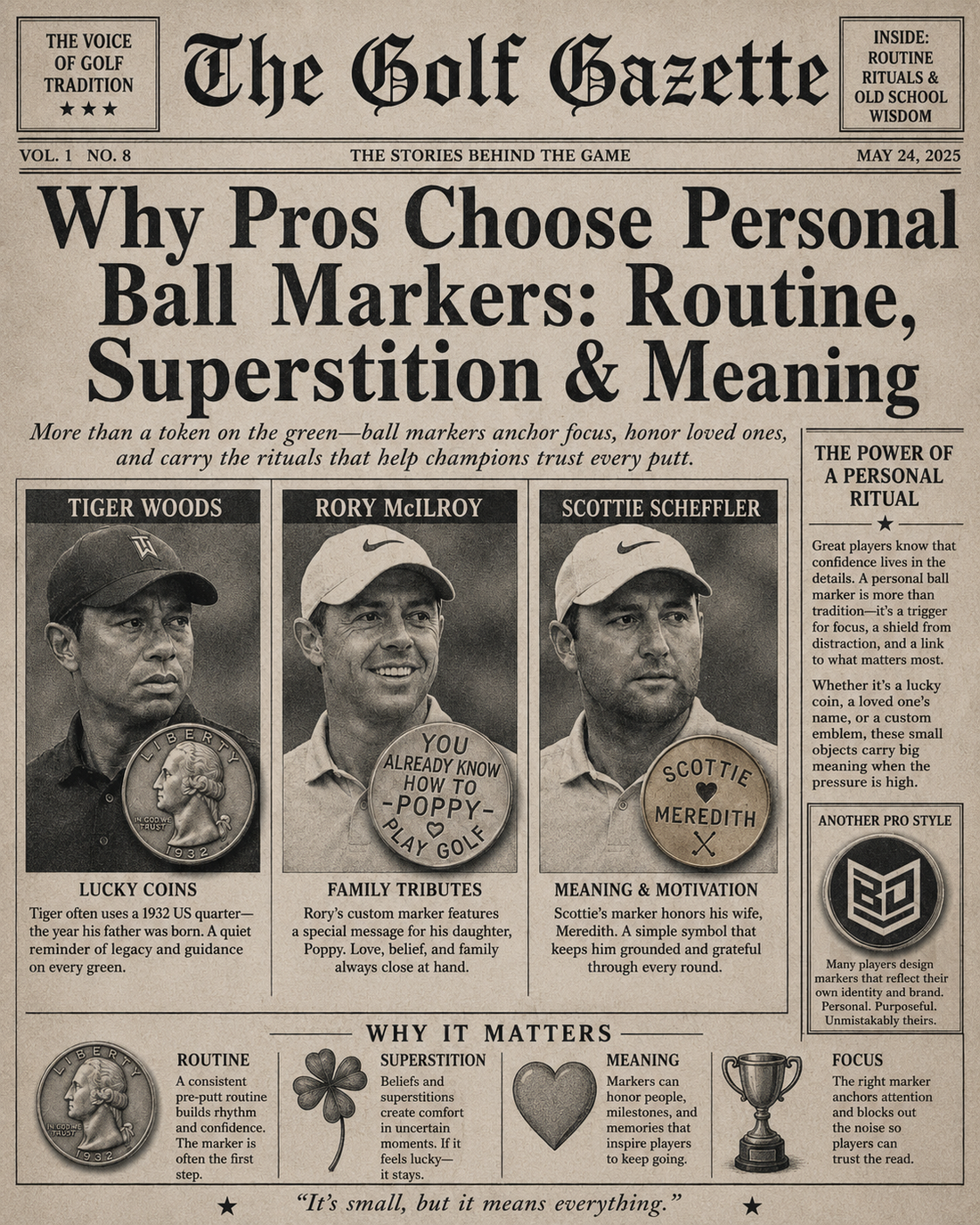 Why Pros Choose Personal Ball Markers: Routine, Superstition & Meaning