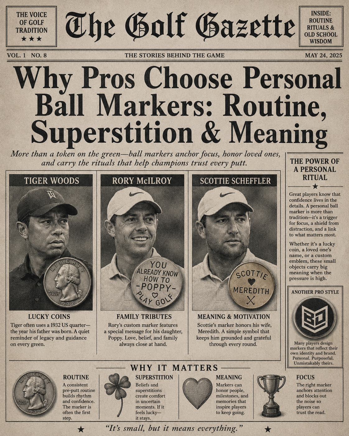 Why Pros Choose Personal Ball Markers: Routine, Superstition & Meaning