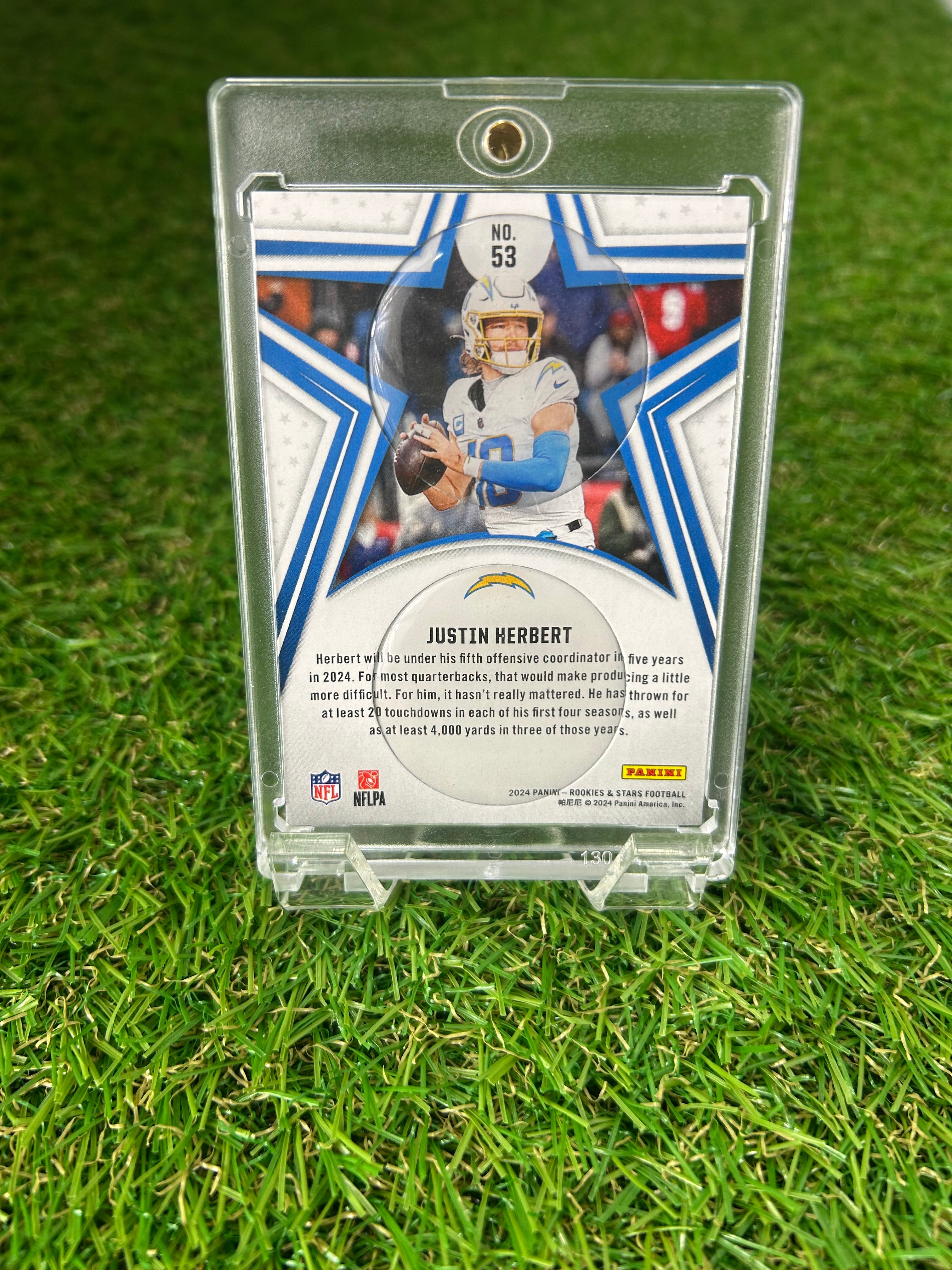Justin Herbert 2024 Panini Rookies and Stars