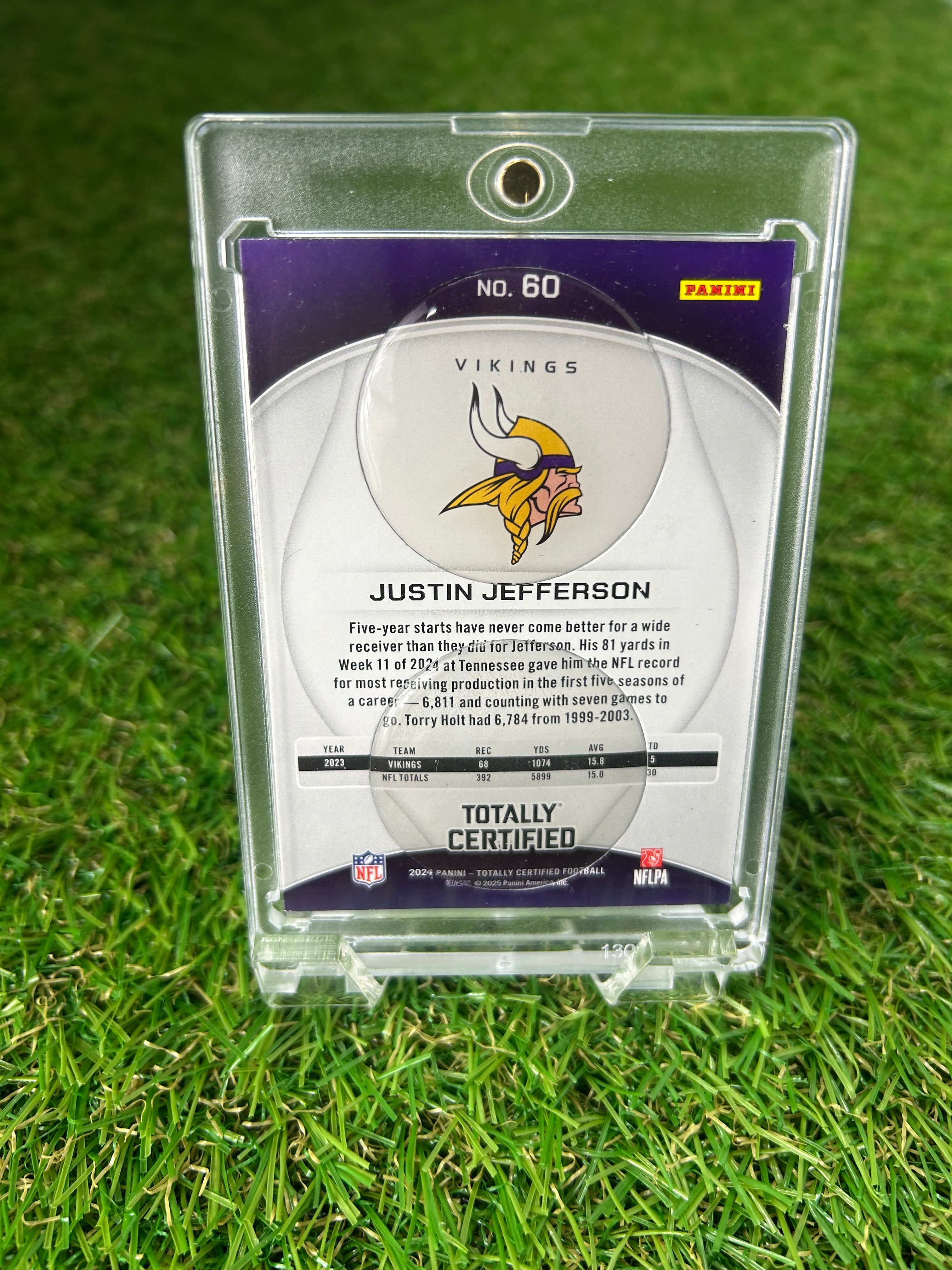 Justin Jefferson 2024 Panini Totally Certified