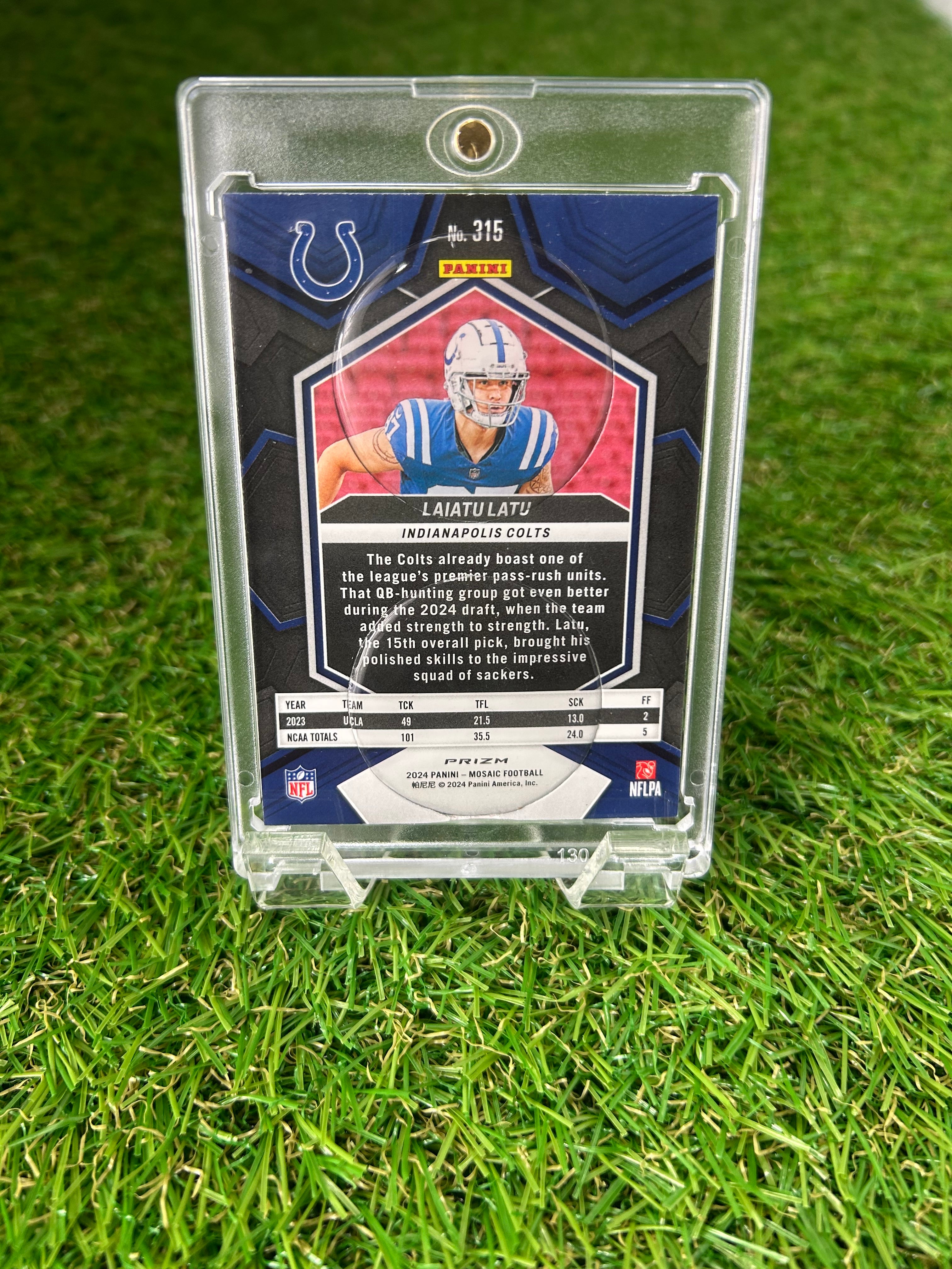 Laiatu Latu 2024 Panini Mosiac Prizm Rookie