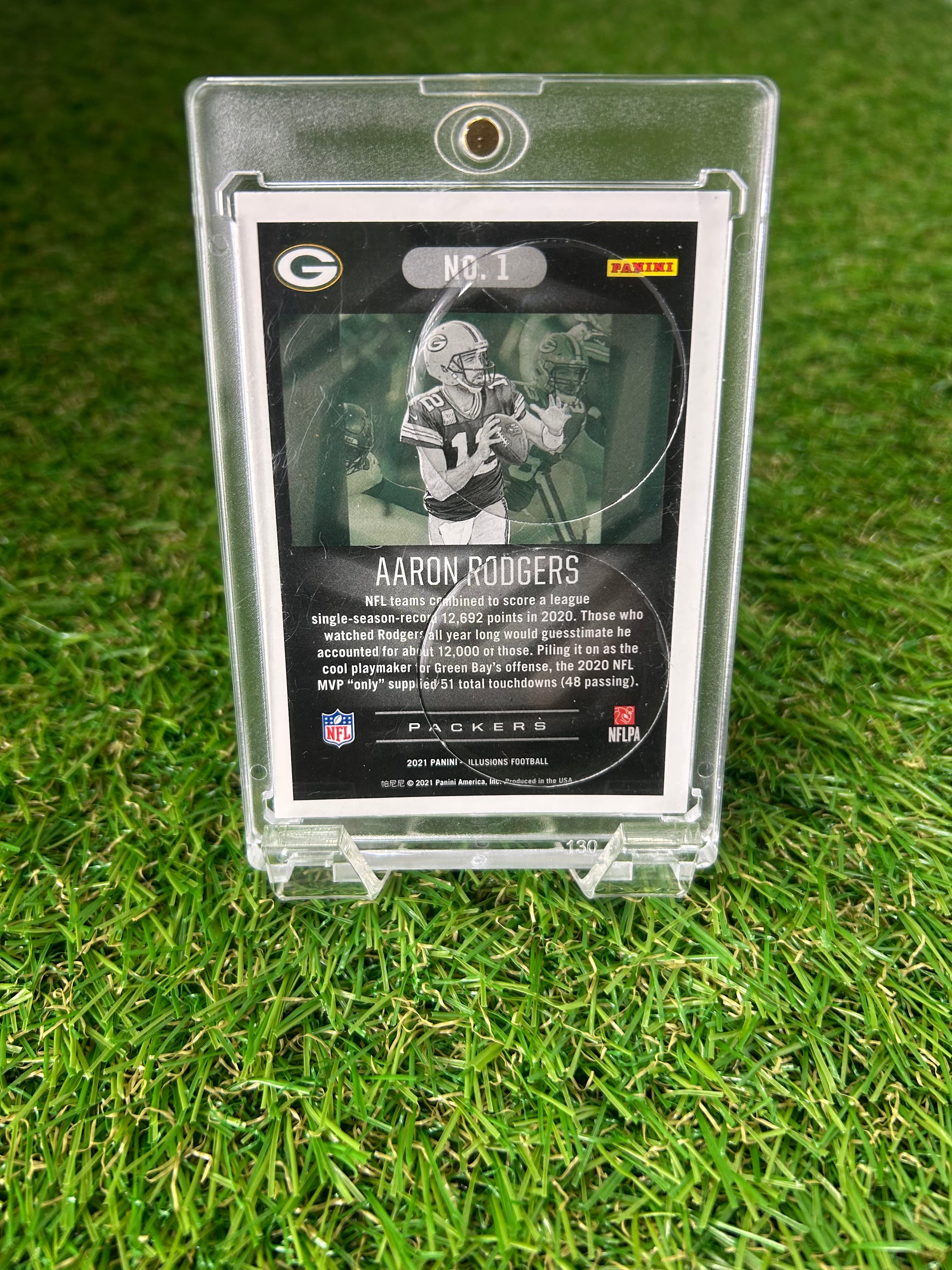 Aaron Rodgers 2021 Panini Illusions