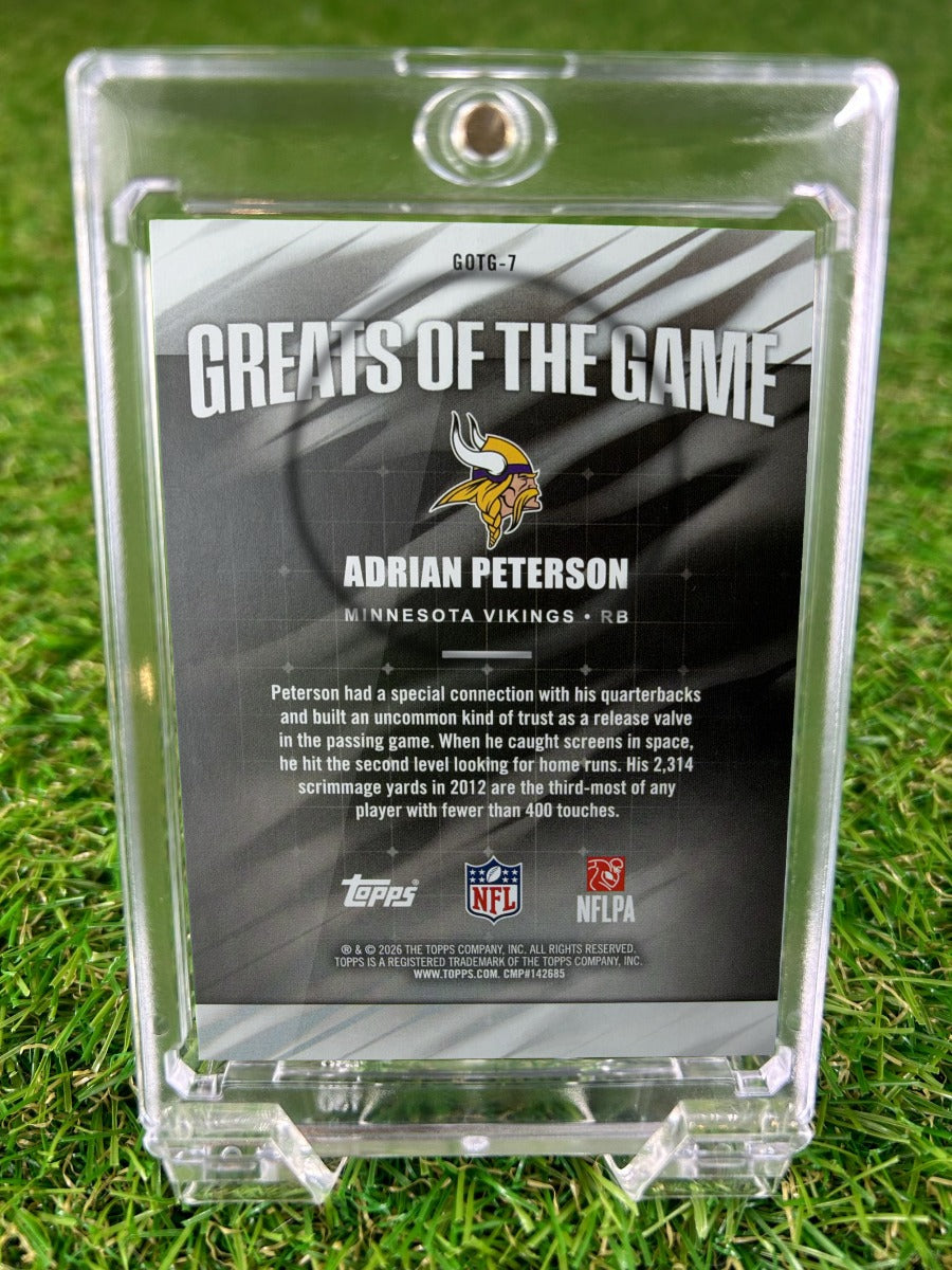 ADRIAN PETERSON 2026 Topps Greats of the Game