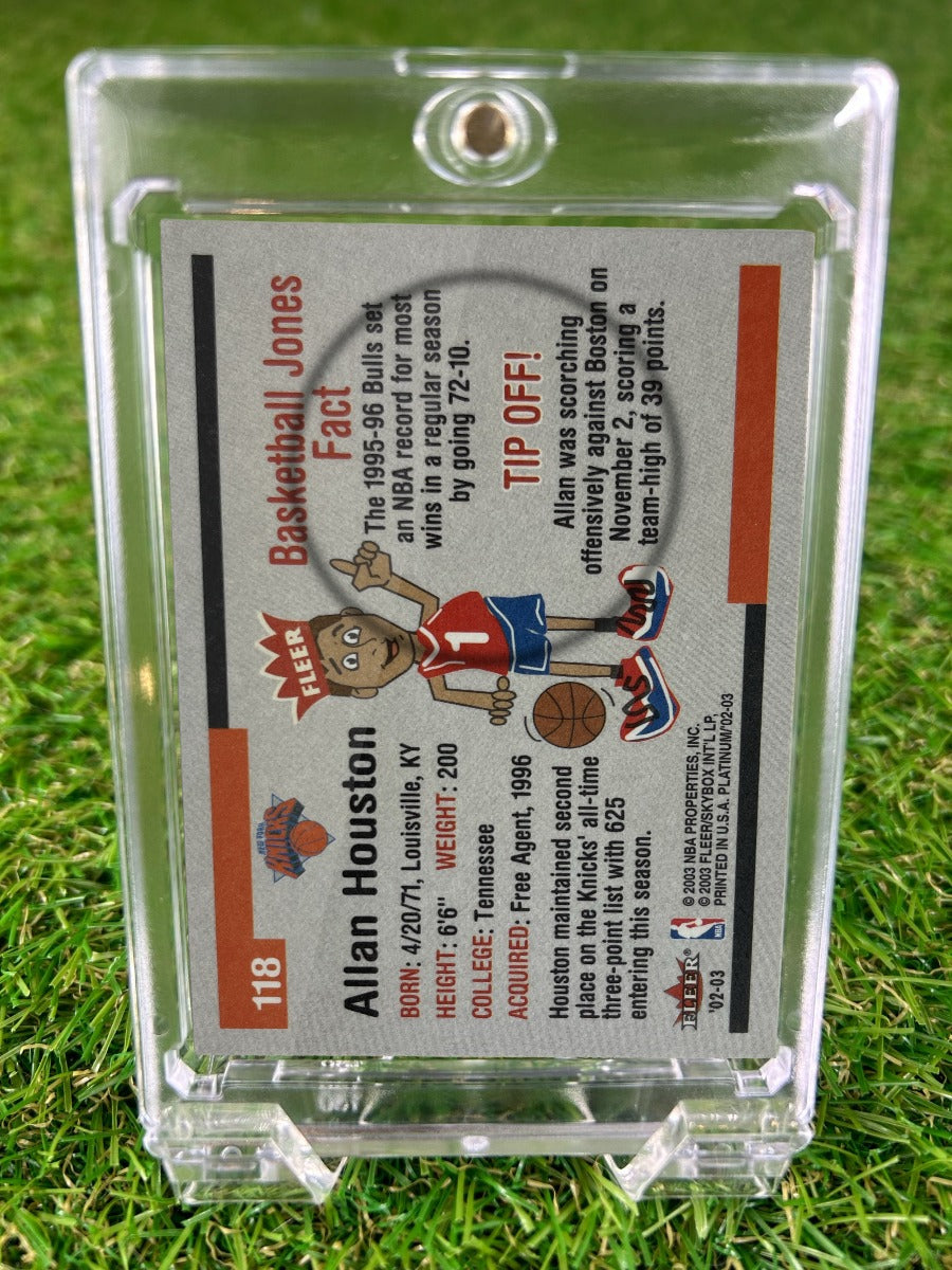 ALLAN HOUSTON 2002 Fleer Platinum