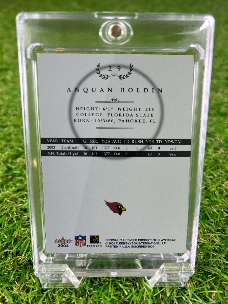 ANQUAN BOLDIN 2004 Fleer Inscribed