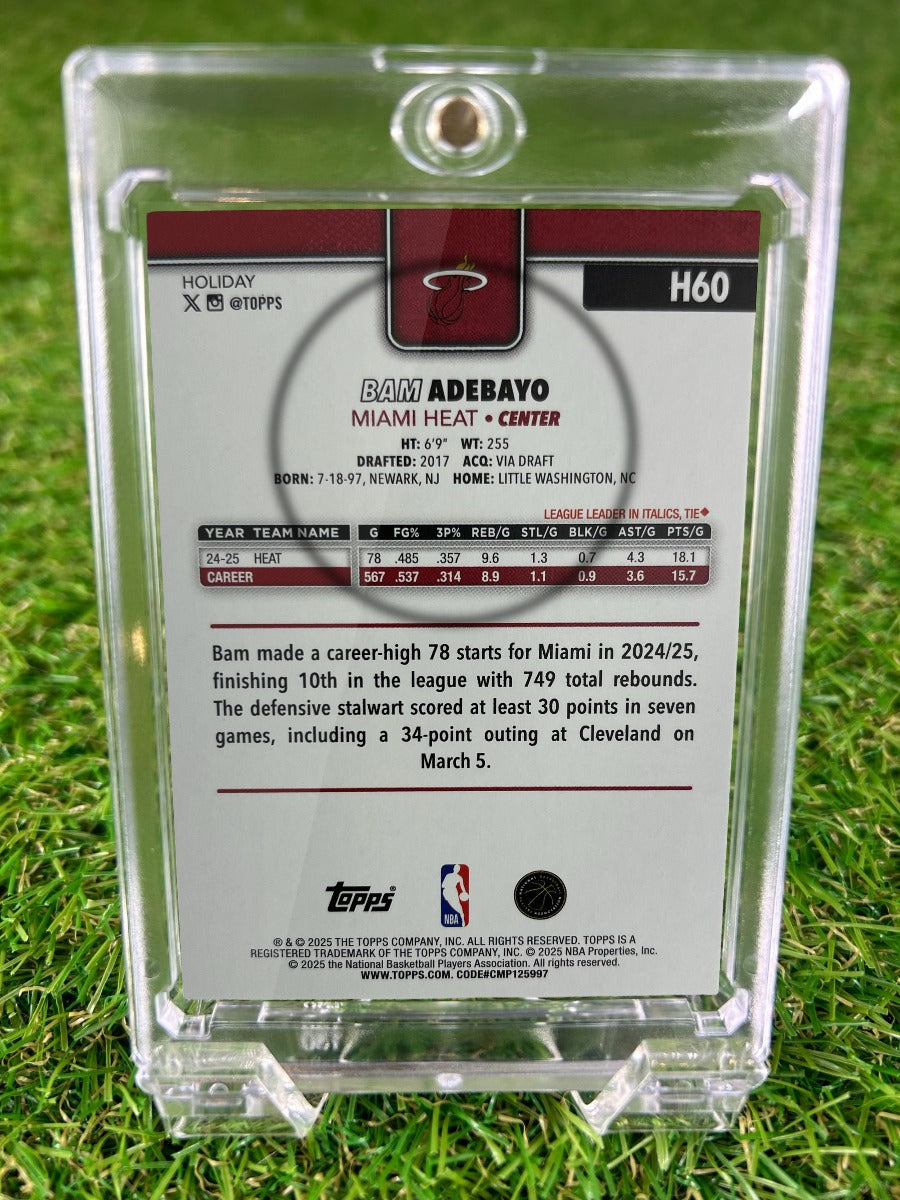 BAM ADEBAYO 2025 Topps Holiday