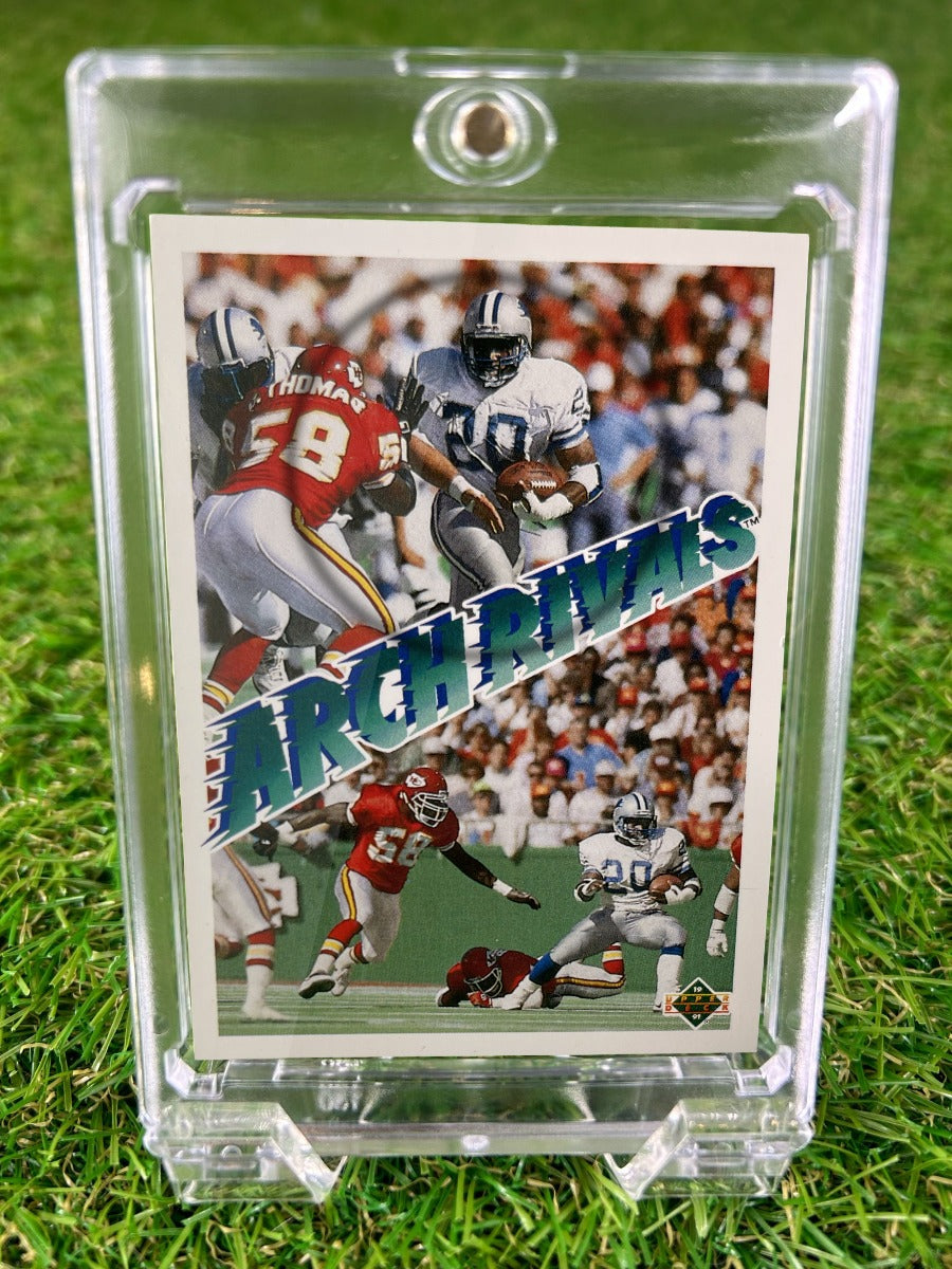BARRY SANDERS / DERRICK THOMAS 1991 Upper Deck Arch Rivals
