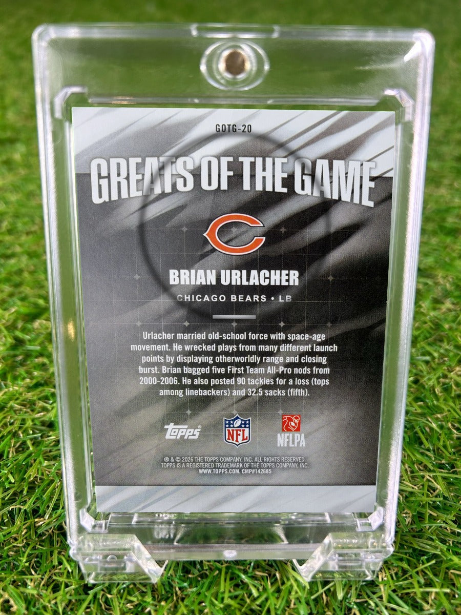 BRIAN URLACHER 2026 Topps Icons Greats of the Game