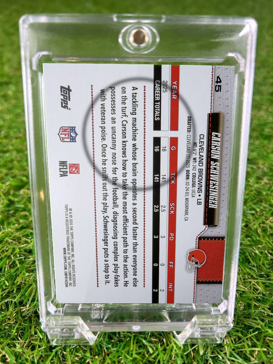 CARSON SCHWESINGER 2025 Topps All-Rookie Team