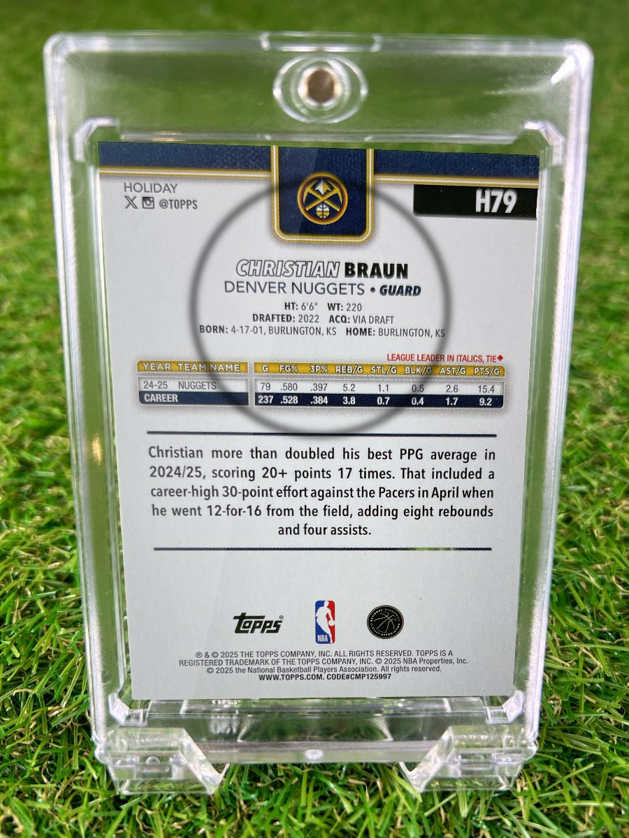 CHRISTIAN BRAUN 2025 Topps Holiday
