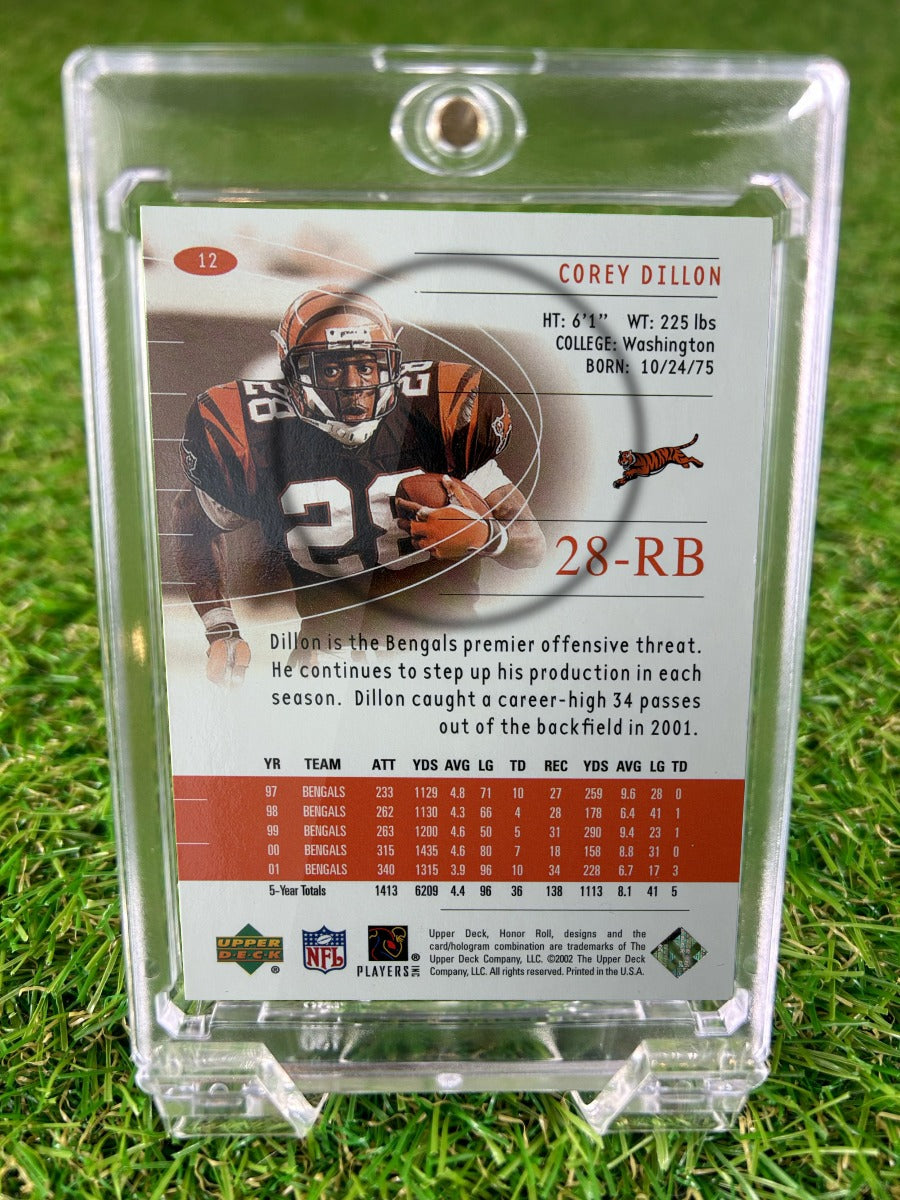 COREY DILLON 2002 Upper Deck Honor Roll