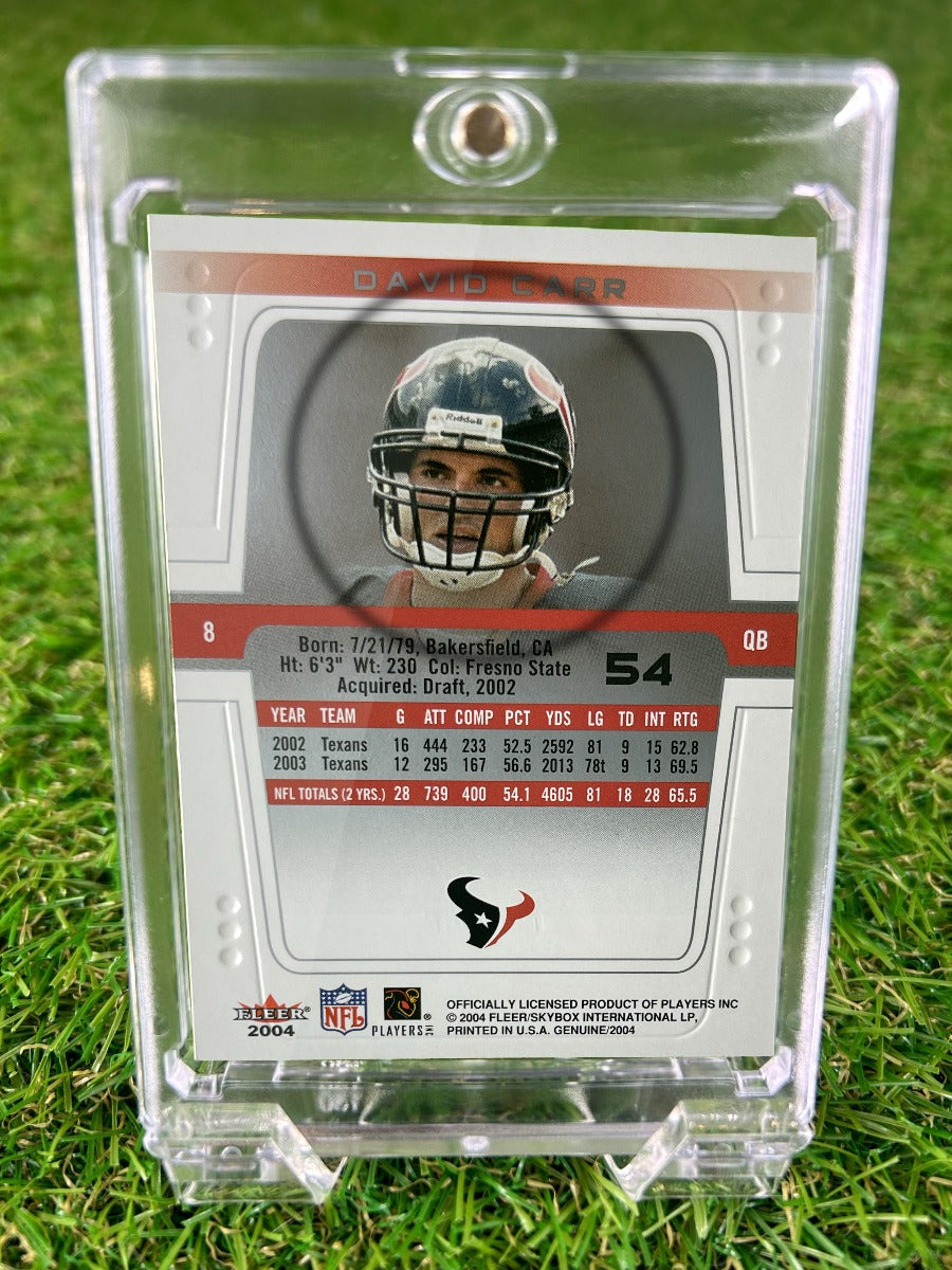 DAVID CARR 2004 Fleer Genuine