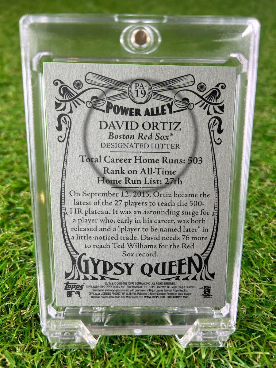 DAVID ORTIZ 2016 Topps Gypsy Queen Power Alley