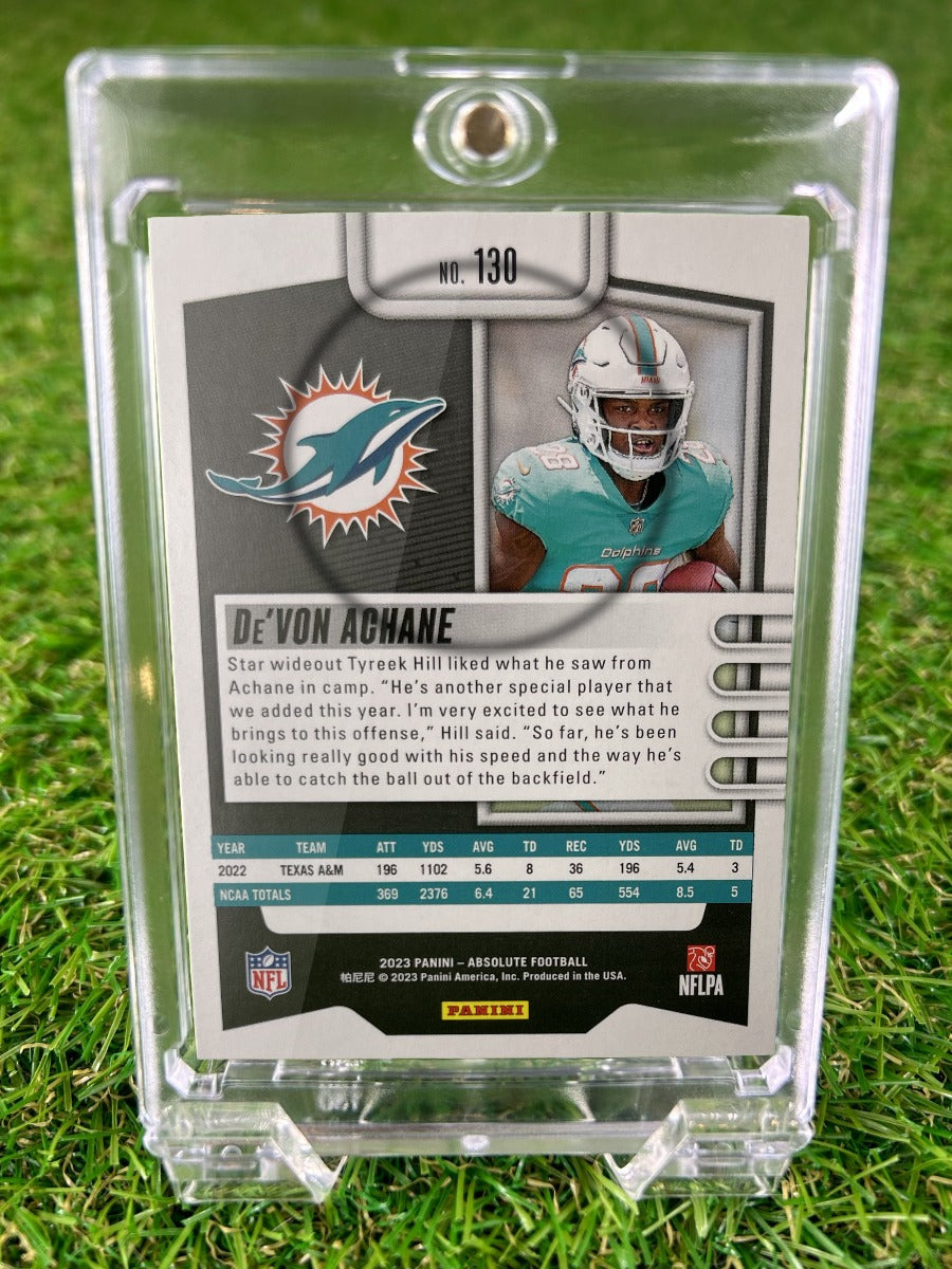 DE'VON ACHANE 2023 Panini Absolute Football
