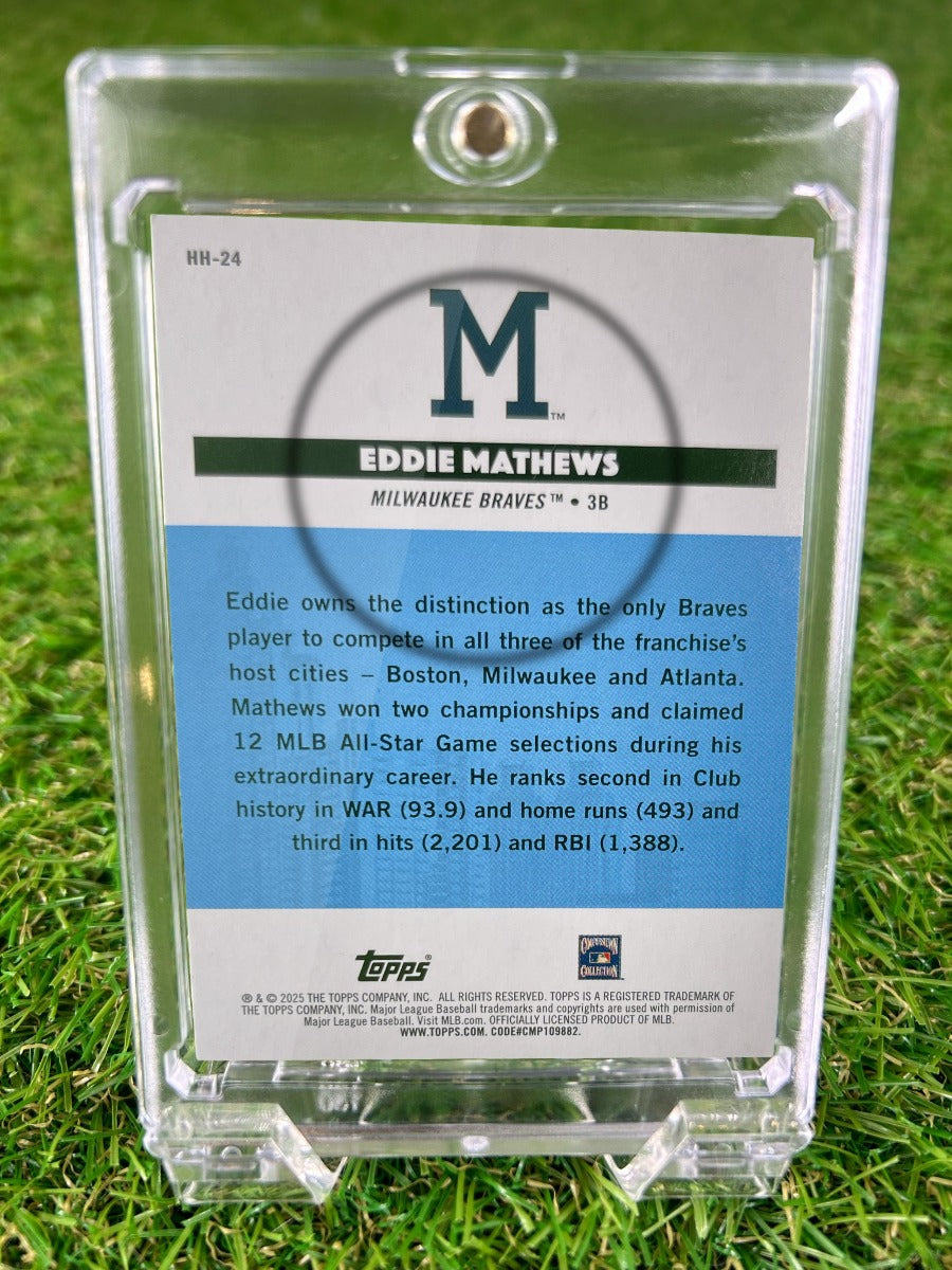 EDDIE MATHEWS 2025 Topps Hometown Heroes