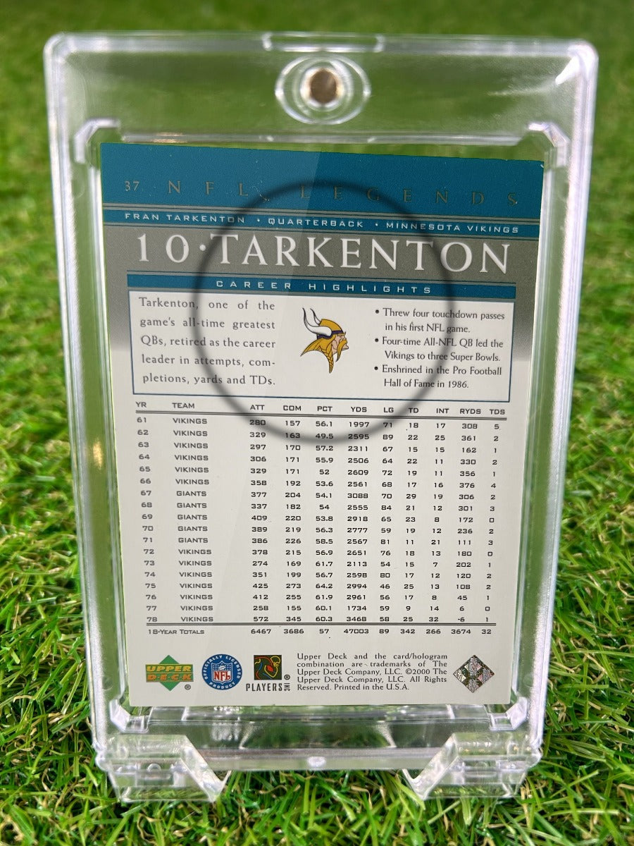 FRAN TARKENTON 2000 Upper Deck NFL Legends