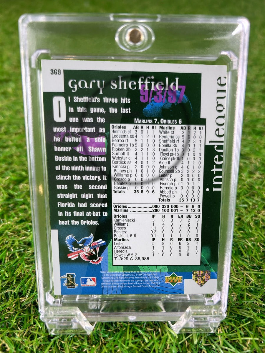 GARY SHEFFIELD 1997 Upper Deck Special Report History in the Making