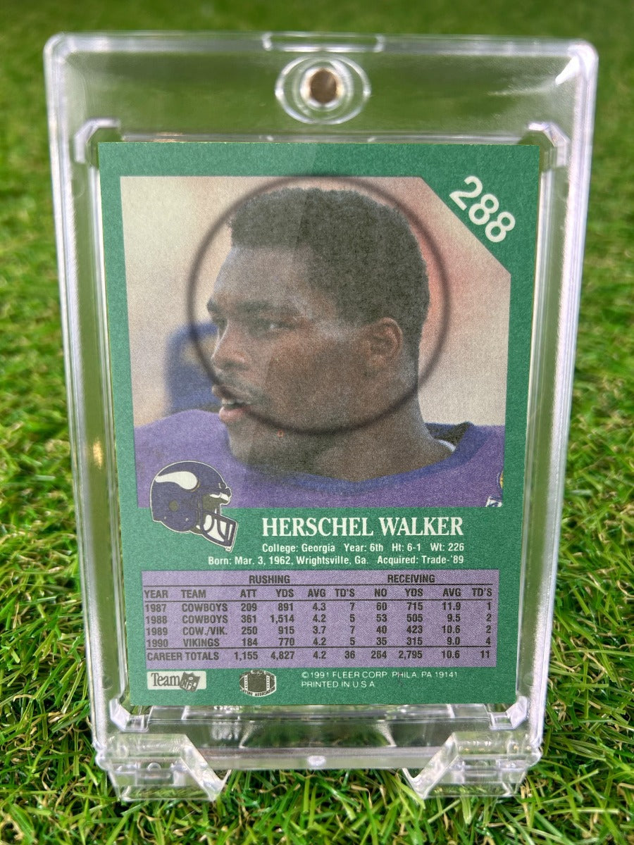 HERSCHEL WALKER 1991 Fleer