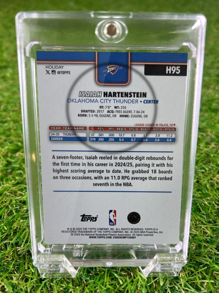 ISAIAH HARTENSTEIN 2025 Topps Holiday