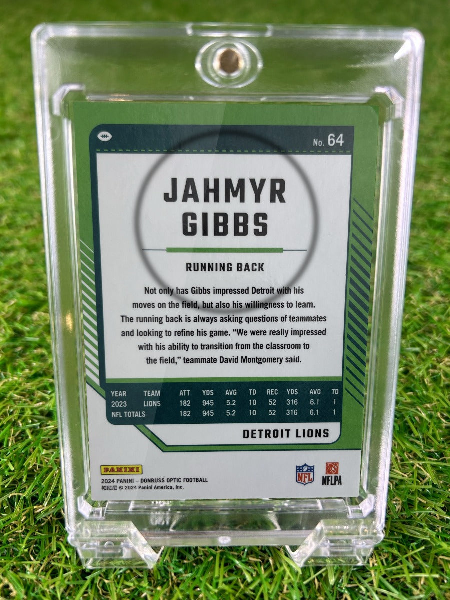 JAHMYR GIBBS 2024 Panini Donruss Optic Football