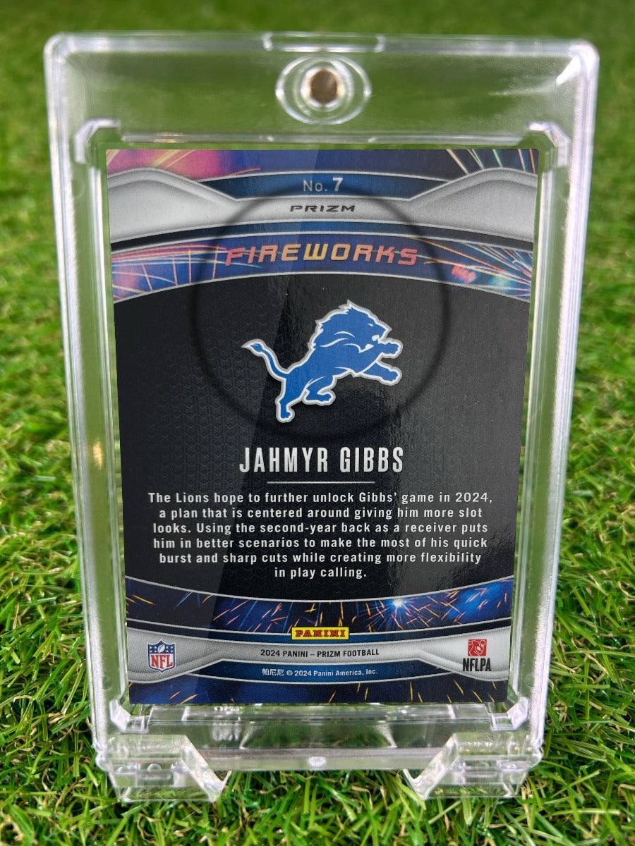 JAHMYR GIBBS 2024 Panini Prizm Fireworks