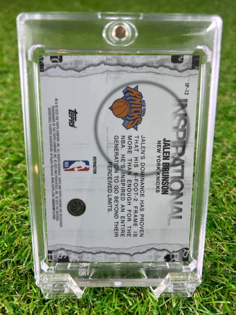 JALEN BRUNSON 2025 Topps Chrome Inspirational