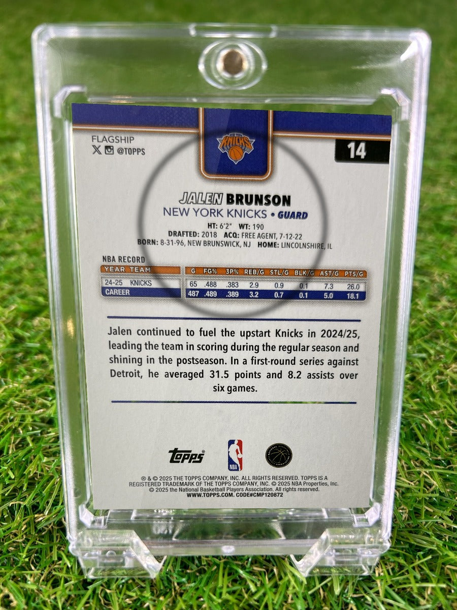 JALEN BRUNSON 2025 Topps Flagship