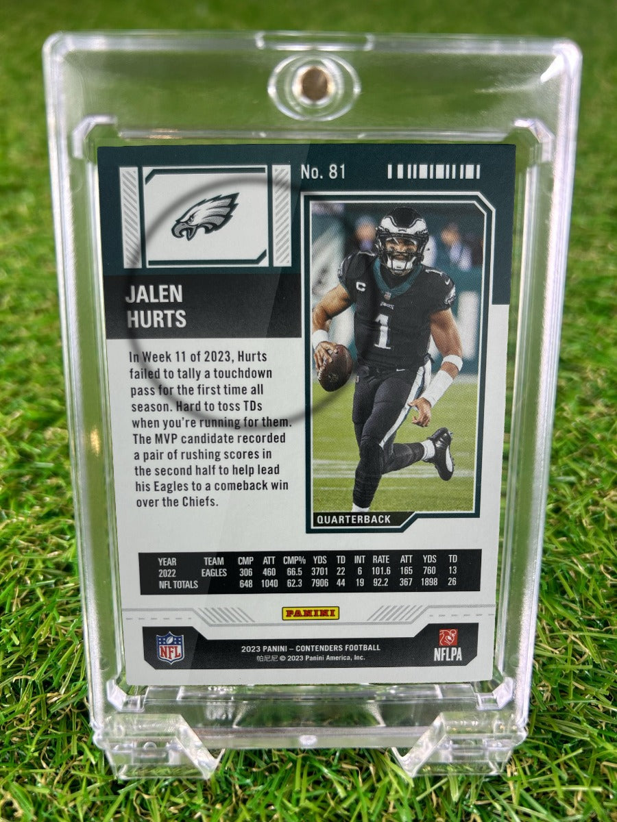 JALEN HURTS 2023 Panini Contenders Season Ticket
