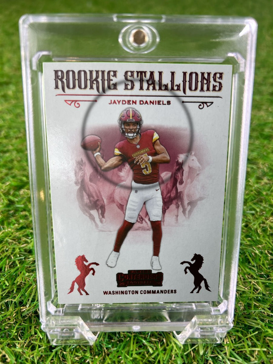 JAYDEN DANIELS 2024 Panini Contenders Rookie Stallions