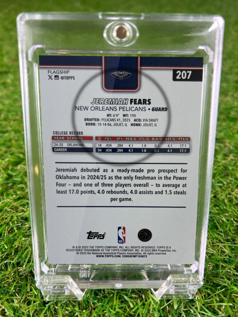 JEREMIAH FEARS 2025 Topps Flagship