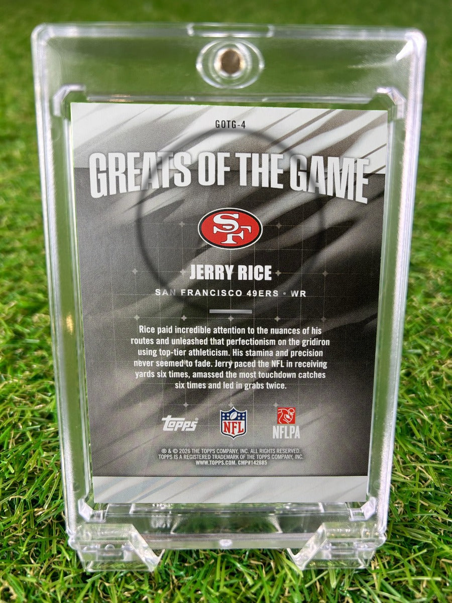 JERRY RICE 2026 Topps Greats of the Game