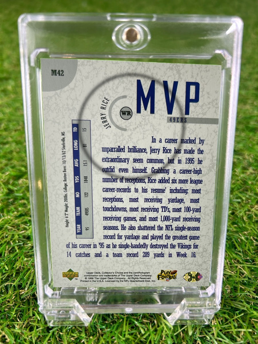 JERRY RICE 1996 Upper Deck Collector's Choice MVP