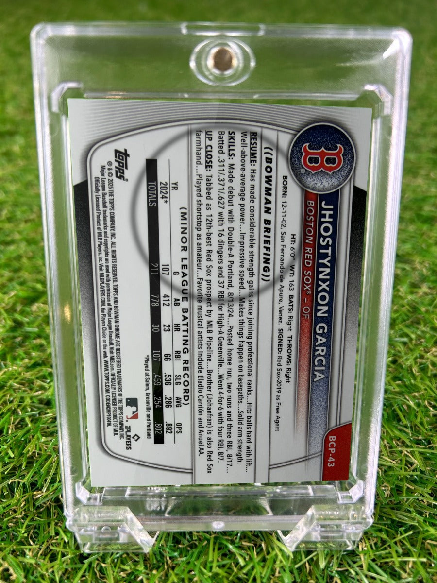 JHOSTYNXON GARCIA 2025 Bowman Chrome Prospects