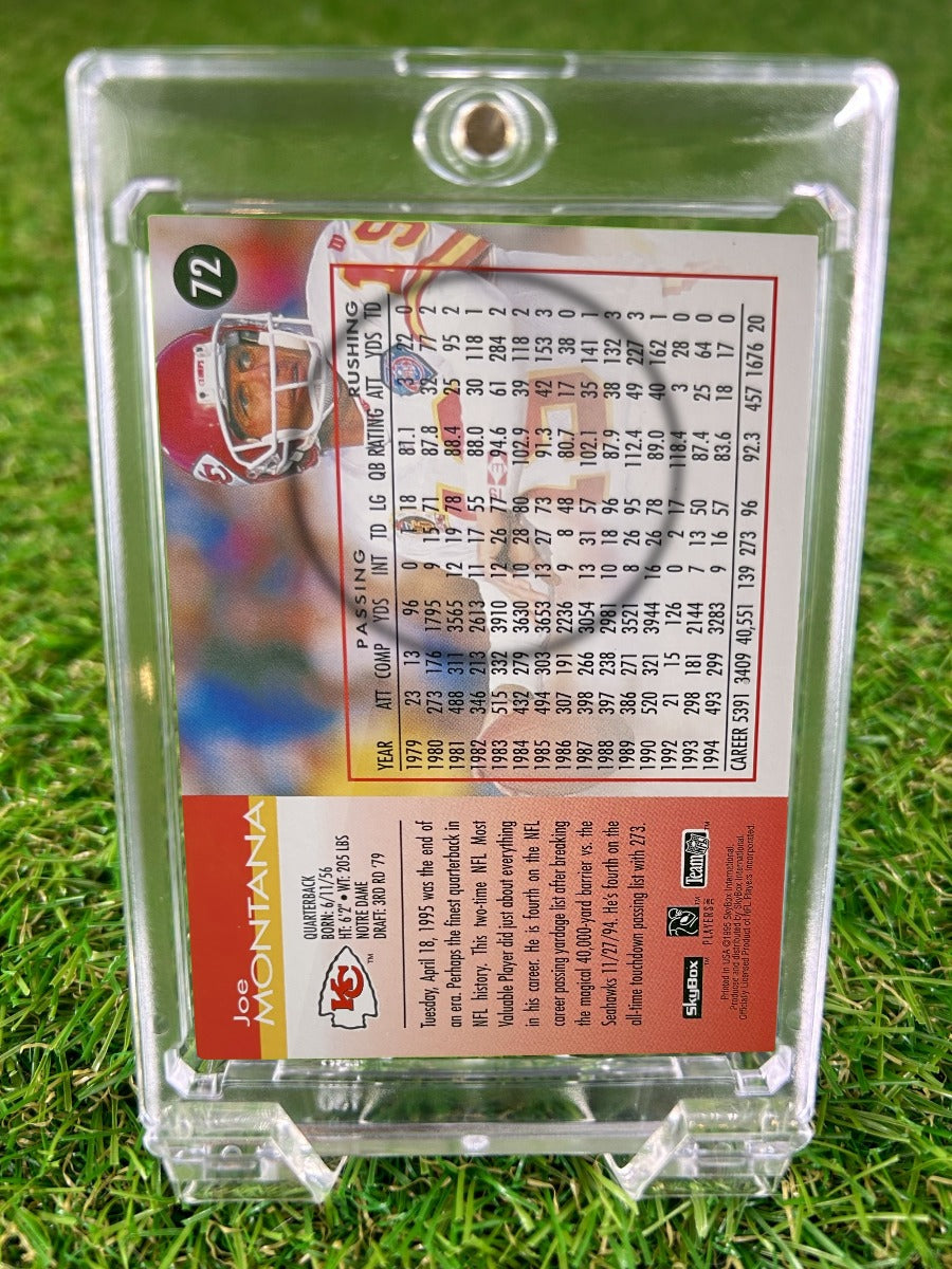 JOE MONTANA 1995 SkyBox Impact