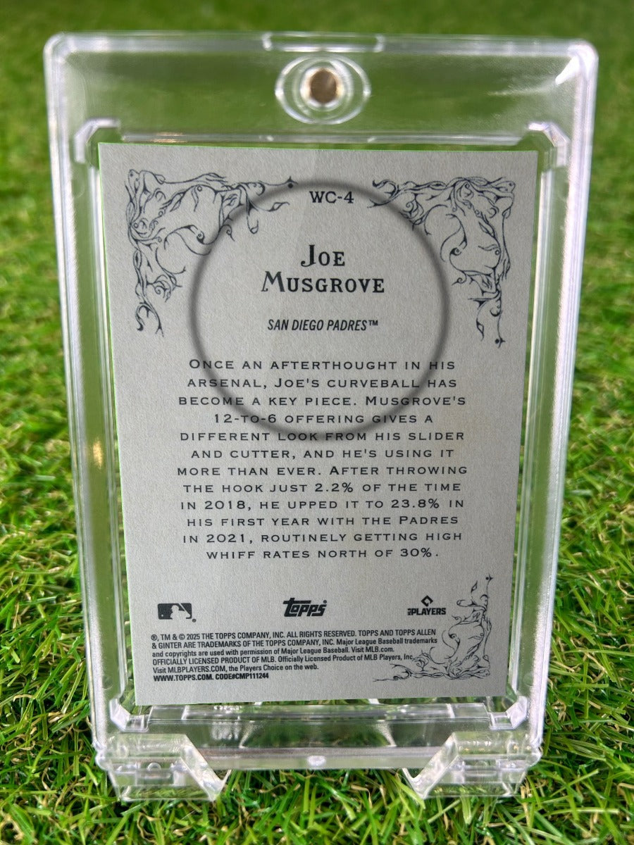JOE MUSGROVE 2025 Topps Allen & Ginter Wicked Curves