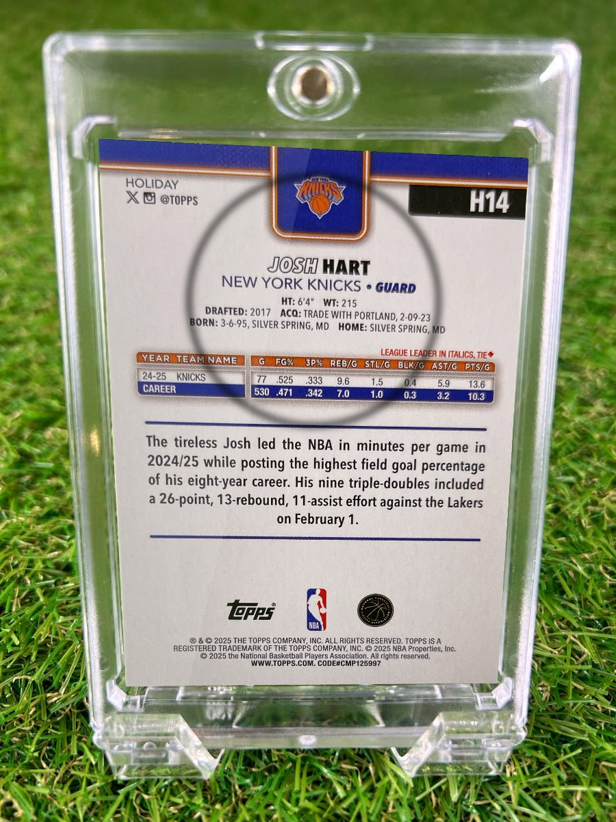 JOSH HART 2025 Topps Holiday