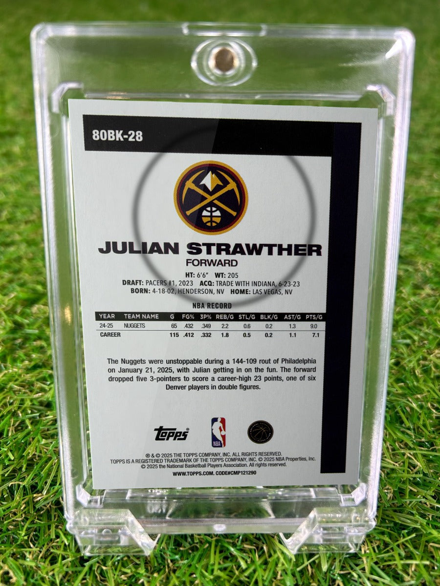JULIAN STRAWTHER 2025 Topps 80BK
