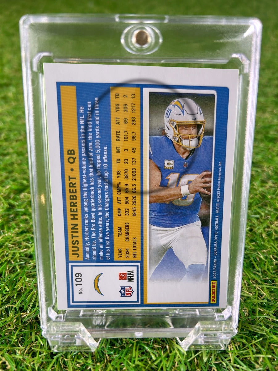 JUSTIN HERBERT 2025 Donruss Optic Football