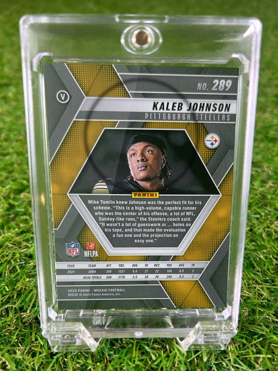 KALEB JOHNSON 2025 Panini Mosaic Football