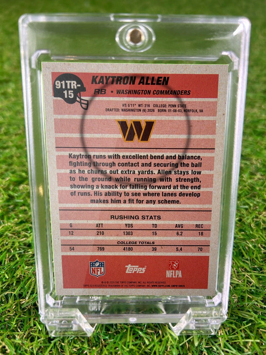 KAYTRON ALLEN 2026 Topps 91TR