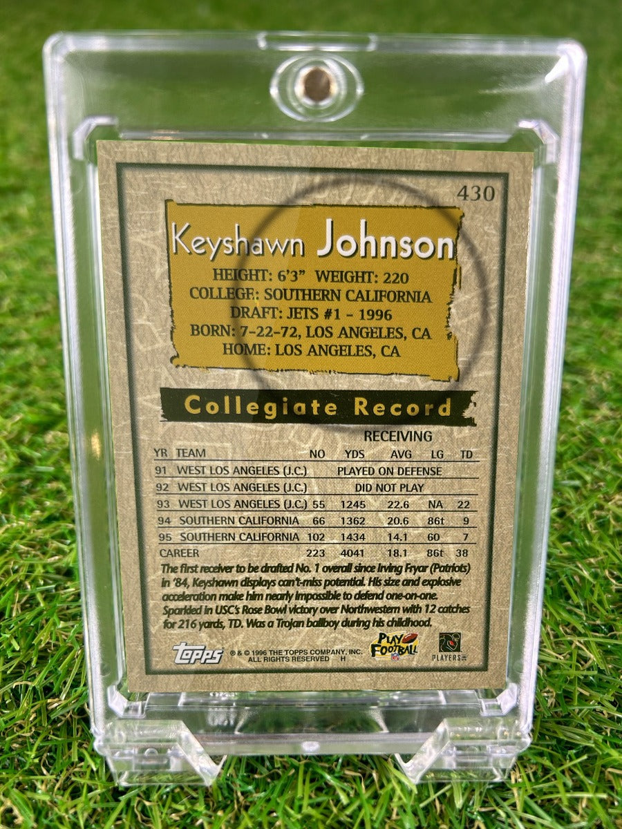 KEYSHAWN JOHNSON 1996 Topps