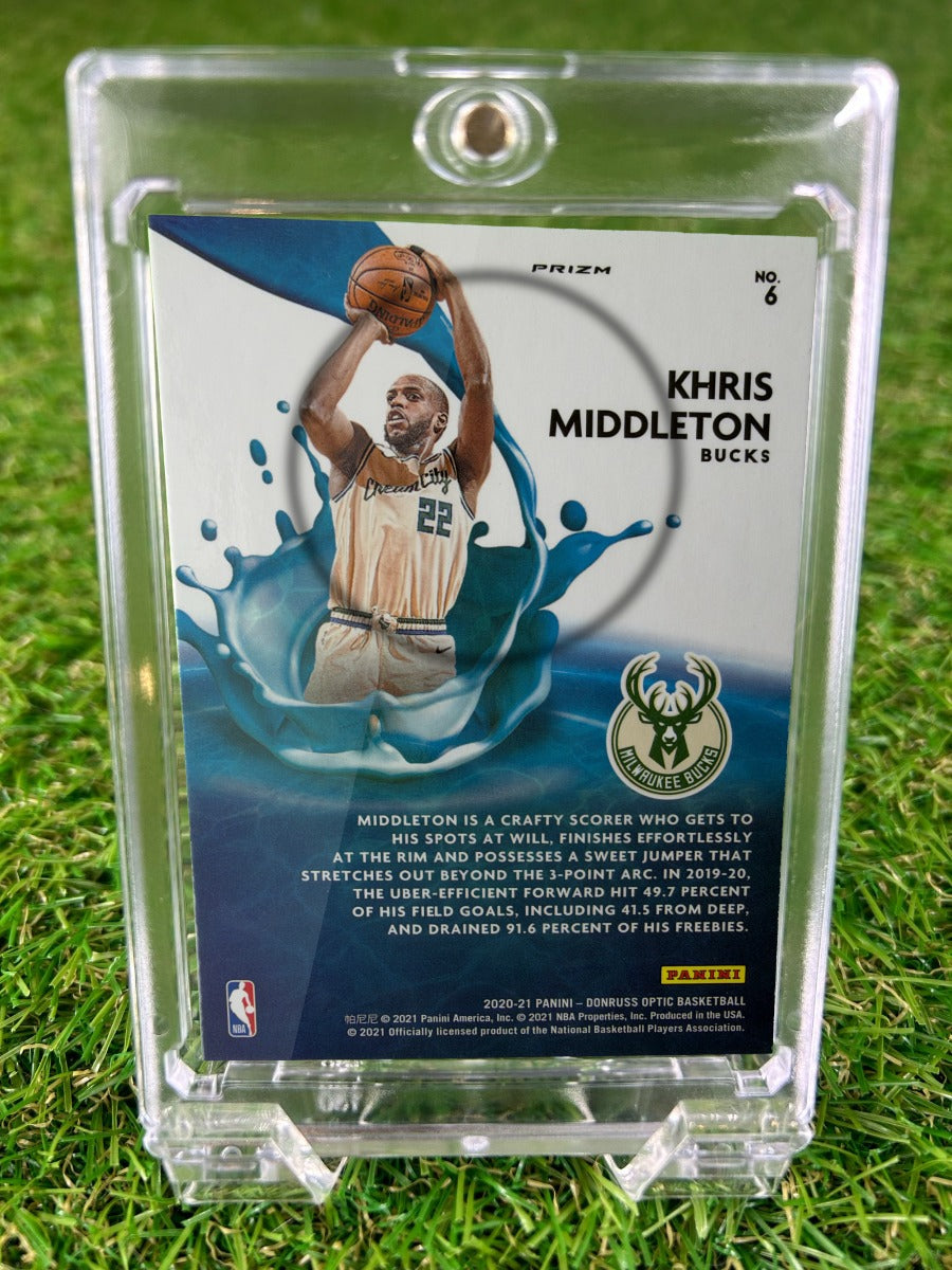 KHRIS MIDDLETON 2021 Panini Donruss Optic Basketball Splash