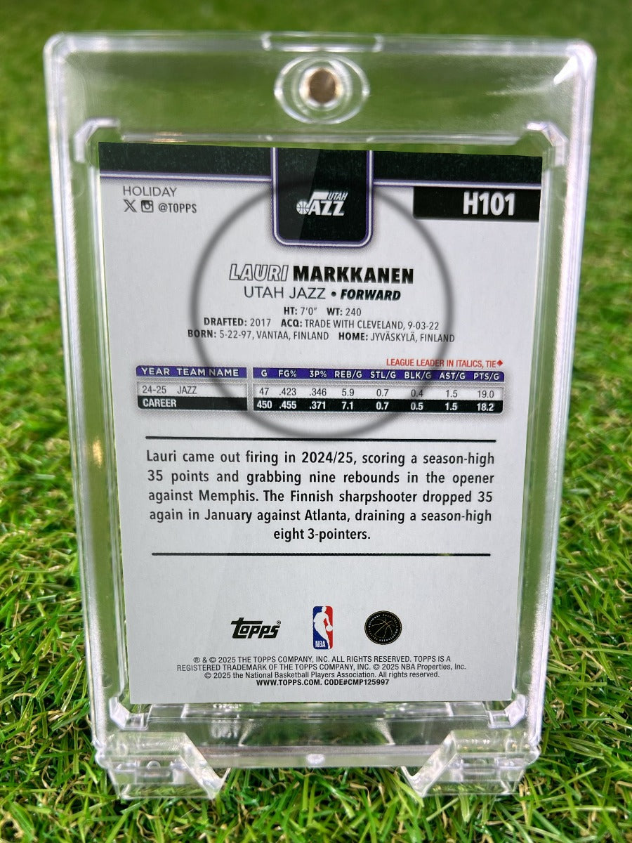 LAURI MARKKANEN 2025 Topps Holiday