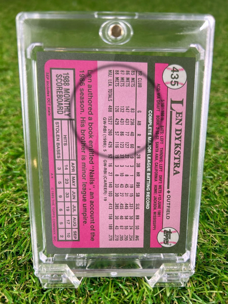 LEN DYKSTRA 1989 Topps