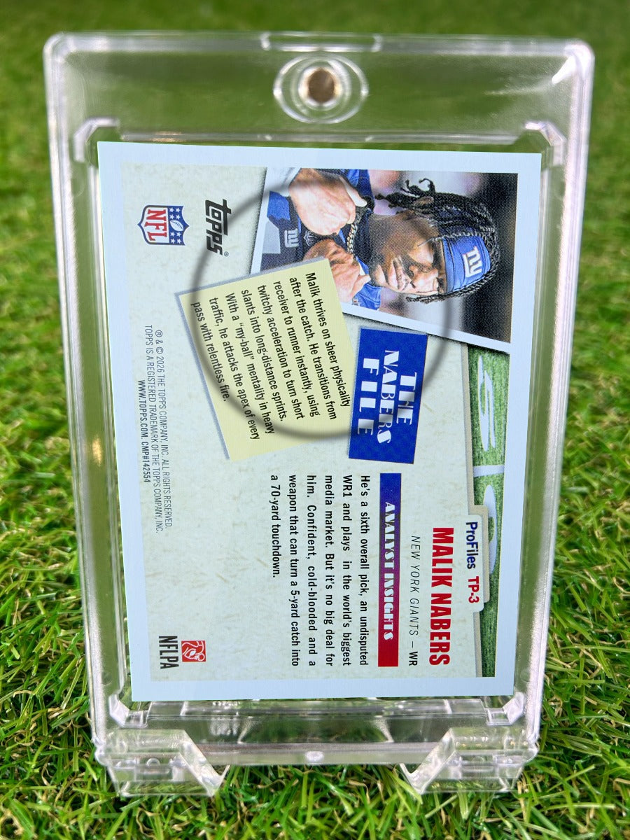 MALIK NABERS 2025 Topps Profiles by Kyle Brandt