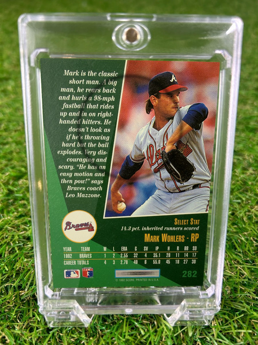 MARK WOHLERS 1992 Score Select